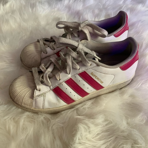 adidas, Shoes, Pink And White Shell Toe Adidas